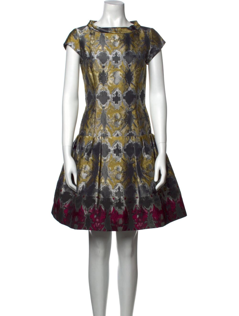 Oscar De La Renta 2009 Mini Dress Multicolor - S